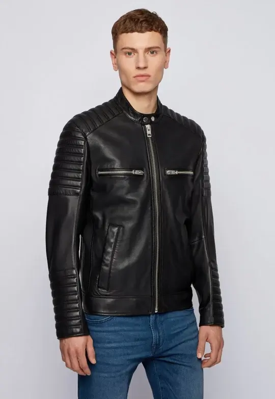 1742204133_original_resized.webp Men`s Black Leather Biker Jackets - Image 1