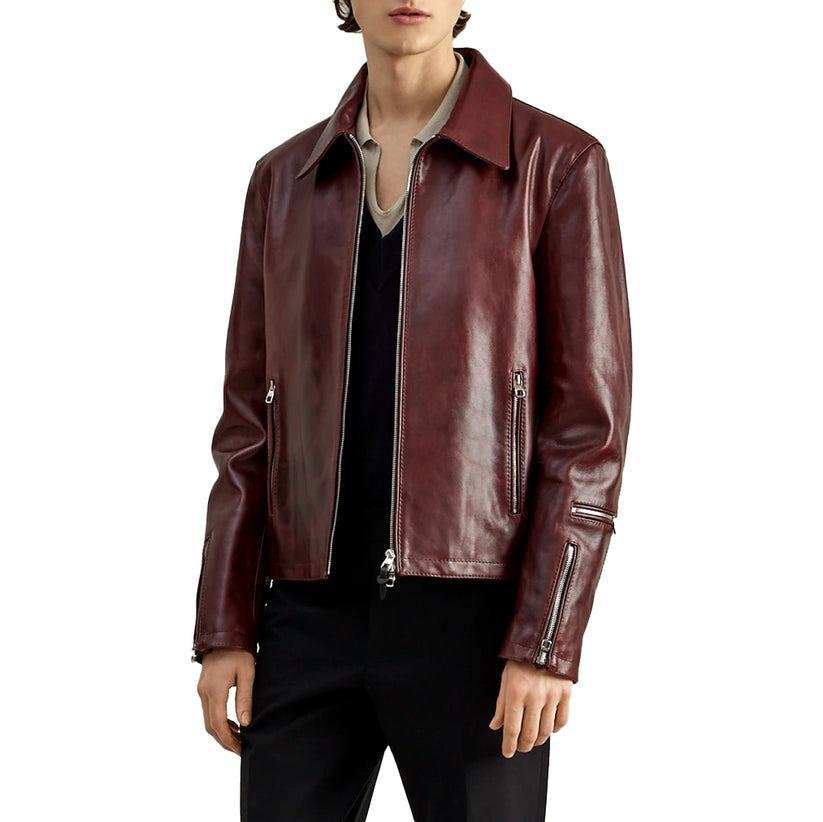 1742205096_original_resized.jpg Men`s Burgundy Leather Jackets - Image 1