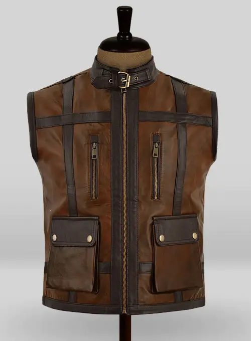 1742814384_original_resized.webp Men`s Brown Leather Biker Vest - Image 1